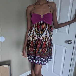 Purple Boho Dres